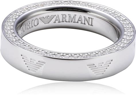 emporio armani sterling silver ring